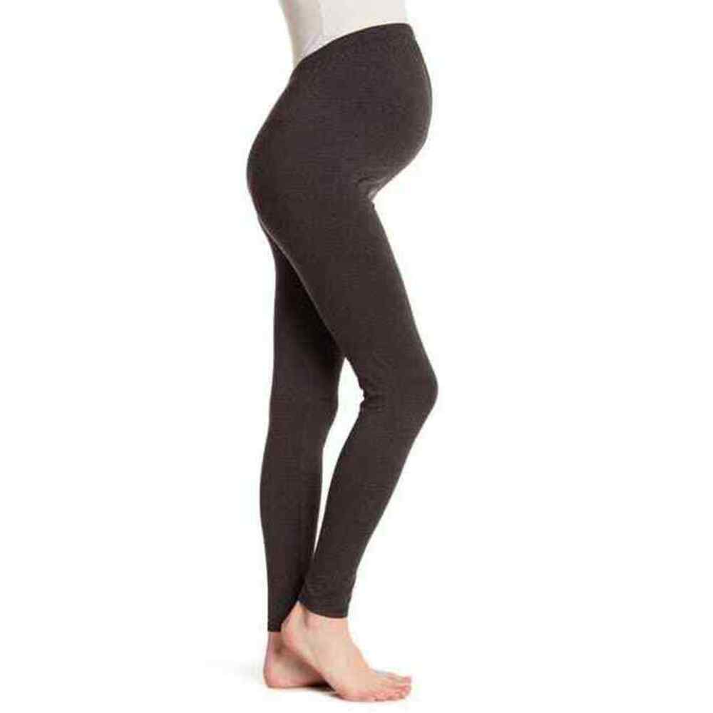 LA Made Megan Over Belly Maternity Leggings Anthracite Grey Size S